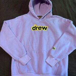 Drew House Secret Justin Bieber Lavender Streetwear Pullover Hoodie Men’s Large